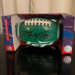 ❤️ SOLD ❤️  Autographed Jet’s Marty Lions mini football